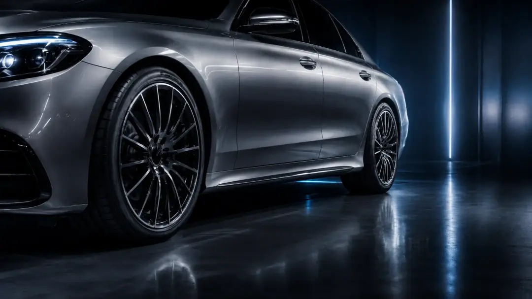 Mercedes Servicing wheel alignment in Godstone